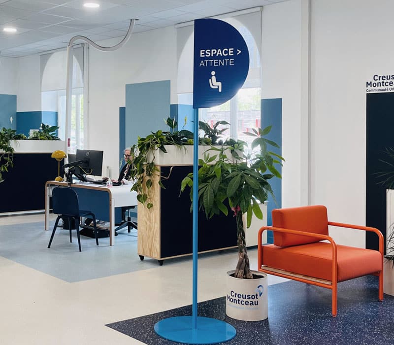 Communauté urbaine Creusot Montceau, espace d'accueil du public